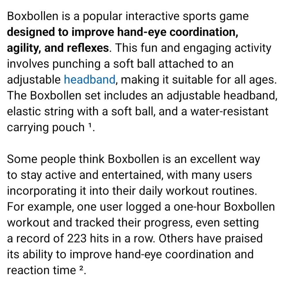 Boxbollen Interactive Sports Game - Black